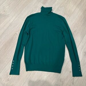 Zara Women’s Teal Turtleneck Sweater
